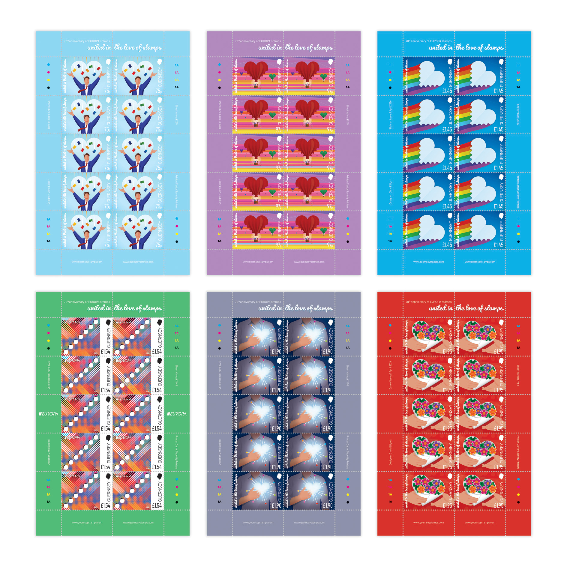 Sheets of 10